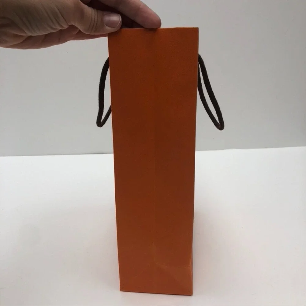 Hermes Authentic Orange Gift Paper‎ Shopping Bag Medium Rectangle 8.25x11.5x3.25